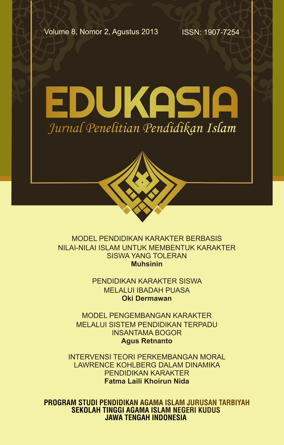 Edukasia : Jurnal Penelitian Pendidikan Islam