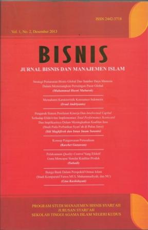 Bisnis : Jurnal Bisnis Dan Manajemen Islam