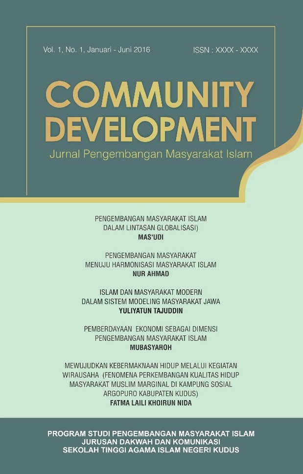 Community Development: Jurnal Pengembangan Masyarakat Islam
